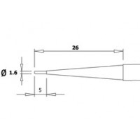 Målsatt tegning av Seeger ring tang, tang for låseringer