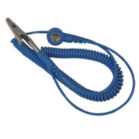 Spiralsnor med 6mm knapp og 4mm banantilkobling