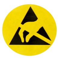 Advarseletikett 2850.6 etikett rund 6mm