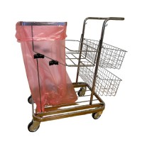 Rengjøringstralle for 125 liters søppelposer