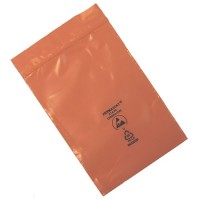 Antistatiske rosa poser med zip-lås