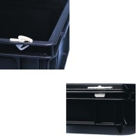 Fjærende lås til Eurokasser, leveres i par