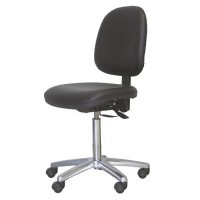 ESD stol Bergamo i svart vinyl for renrom