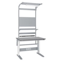 Motorisert heve- senkebord med oppbygging i bakkant