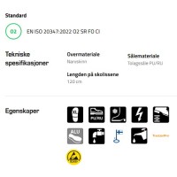 Sievi Aurora TR XL ESD vinterskolett for damer, teknisk informasjon