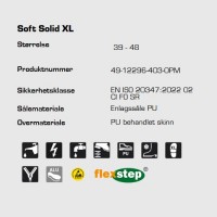 Sievi Soft Solid ESD vinterstøvel, teknisk informasjon
