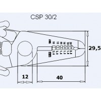 Avisoleringstang for flerbruk CSP30-2