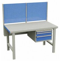 Treston tungt arbeidsbord me perforerte plater