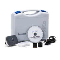 Euromex CMEX digitale kameraer leveres i koffert med diverse tilbehør