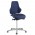 ESD stol med høy gasslift og rygg, modell LE1667HAS på bildet i fargen blå