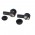 Overgang fra 10mm knapp (han/hun) til 4mm bananplugg