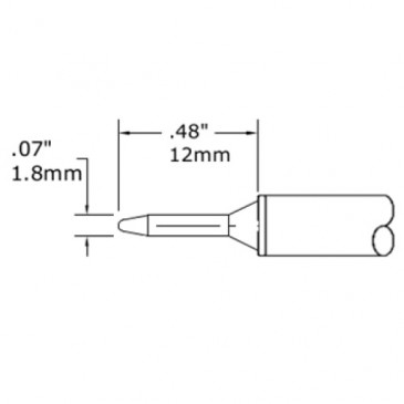 Metcal CVC-xCN1208S loddespiss