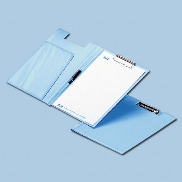 ESD folder med skriveunderlag, lomme og pennholder.