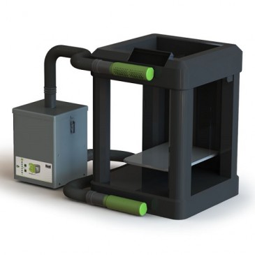 BOFA 3D PrintPRO 3 med egenprintede luft inn/luft ut munnstykker