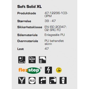 Sievi Soft Solid XL ESD vinterstøvel, informasjon