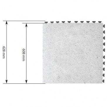 ESD gulvfliser 608 x 608 mm