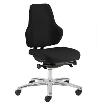 ESD stol med høy rygg, modell LE1117AS på bildet i svart