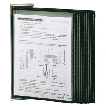 Flip-board for vegg, leveres med 10 lommer