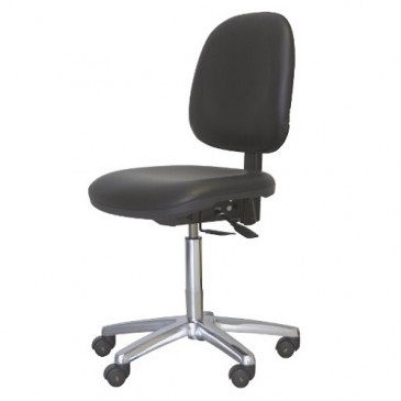 ESD stol Bergamo i svart vinyl for renrom