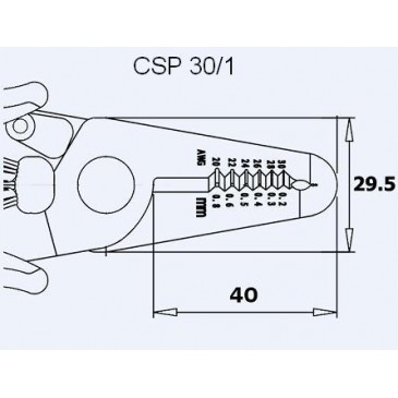 Avisoleringstang for flerbruk CSP30-1