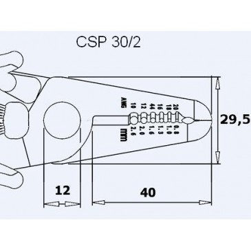 Avisoleringstang for flerbruk CSP30-2