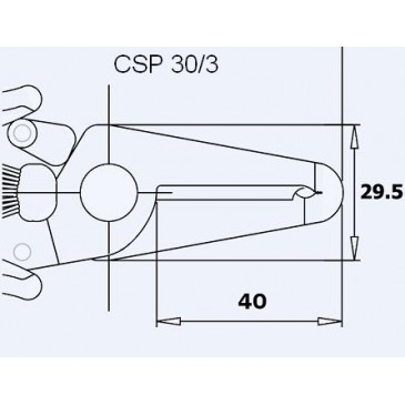 Avisoleringstang for flerbruk CSP30-3